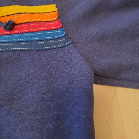 SOLD Aviator Nation Blue 5-Stripe Zip Hoodie, sz S - Picture 7 of 8